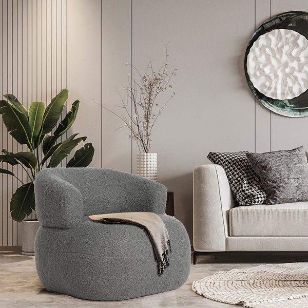 Orren Ellis Laranya Upholstered Barrel Chair & Reviews | Wayfair